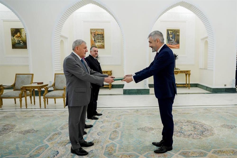 Ambassador Matanović presented letters of credence to the President of the Republic of Iraq Rashid